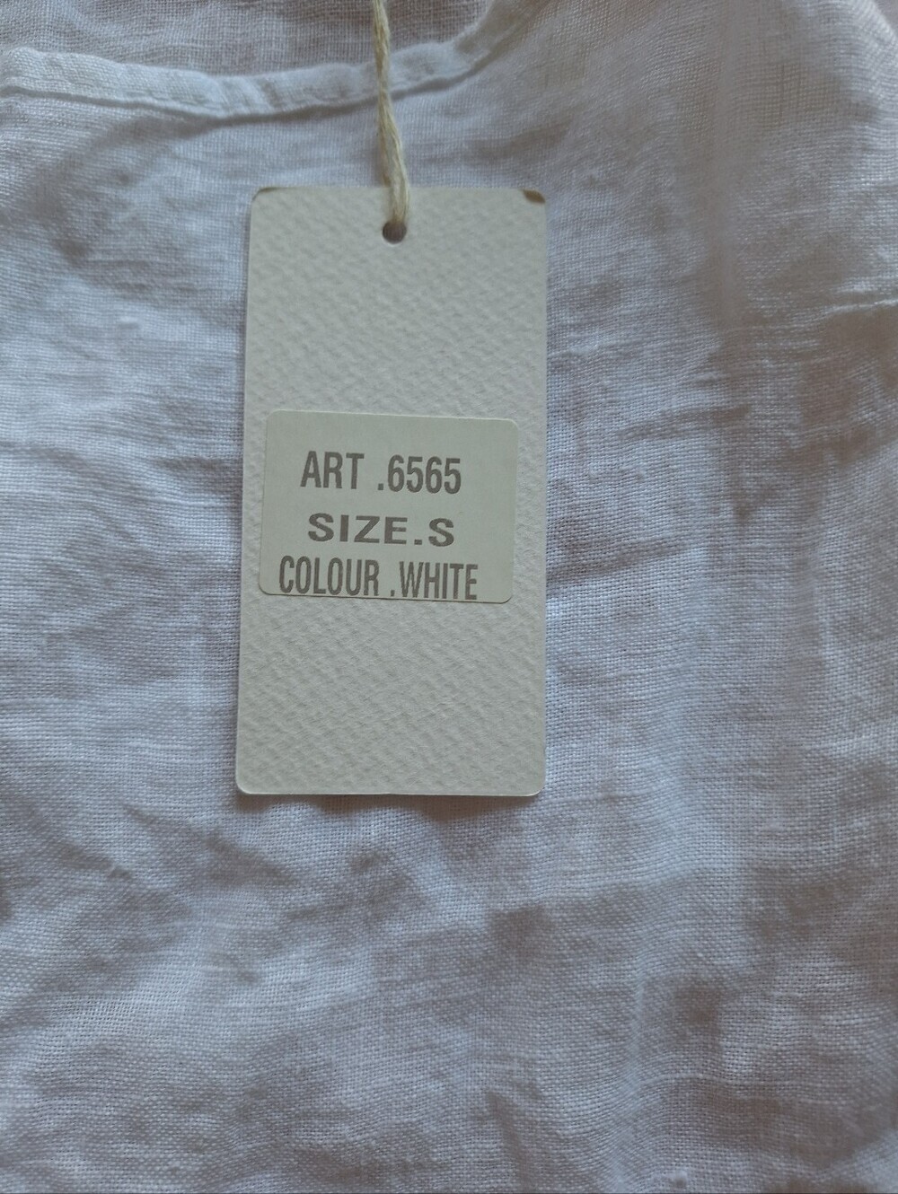 Valentina Naldi PUROLINO NWT White Italian Linen Tiered Dress S - Picture 3 of 8